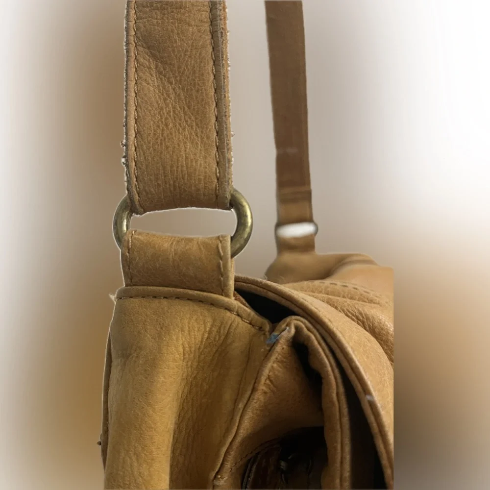 Vintage LUCKY BRAND leather magnetic close multi wear crossbody retired bag - Picture 14 of 16